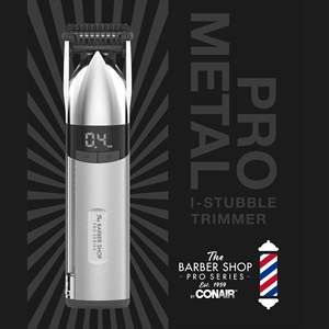 Recortadora Recargable Pro Metal Series I-Stubble para Hombre, Recortadora de Pelo Profesional Ajustable de Acero Inoxidable IPX7 para Barberos - Product Image 2