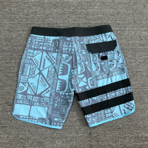 Men's Yellow Black Splatter Print Board Shorts Quick Dry Drawstring Waist Casual <b>Swimwear</b> with Side Stripe - Product Image 4