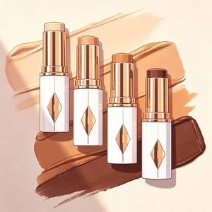 Luxury Brand Cosmetics Wholesale Watershine Moisturizing High gloss liquid foundation Stick <b>Face</b> Brightening 9g - Product Image 6