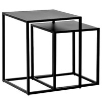 Table basse moderne en métal de forme carrée avec options personnalisables pour salon et chambre à coucher