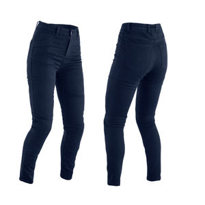 Jean de motard en denim bleu indigo avec renfort en Kevlar et protection homologuée CE pour la sécurité de la moto - Product Image 5