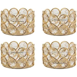 Candelero votivo de hierro dorado con cristal navideño, vajilla, luces, decoración para bodas, otras ocasiones festivas, candelita votiva - Product Image 6