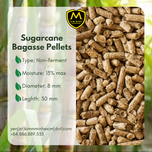 Granulés de bagasse de canne à sucre de haute qualité, aliments bruts séchés directement du Vietnam, produit agricole pour animaux - Product Image 2