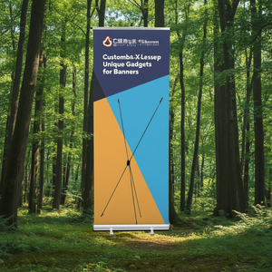 Supporto per X-Banner Personalizzabile, Roll-up Lessep, Gadget Unici per Banner - Product Image 3