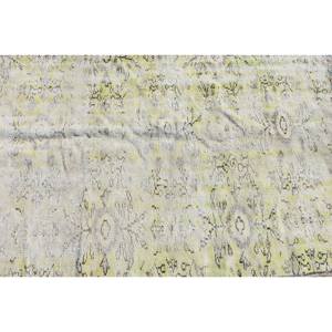 Classique Vert Beige Patchwork Laine Tapis 5.7X8.9 pieds Turc Aubusson Conception pour Salon Chevet Couloir Latex Rectangle - Product Image 5