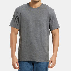 T-shirt pour homme avec logo personnalisé Séchage rapide Respirant Street Wear Col rond Tissu tricoté teint Modèle Nouveau T-Shirt pour homme - Product Image 5