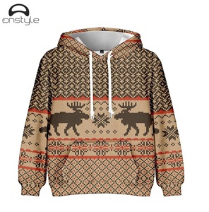 Custom logo Acid Wash <b>Christmas</b> Hoodie Unisex Warm Pullover Soft Fleece Streetwear Winter Sweatshirt for Festive Holiday Wear - Product Image 1