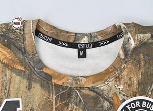 Personalizar venta al por mayor Streetwear algodón camiseta Camo Realtree estampado camisas de doble capa de manga larga Camisetas para hombres - Product Image 3