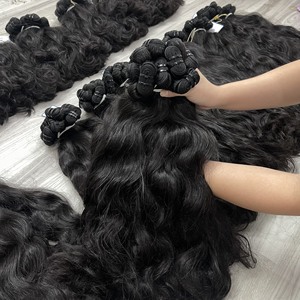 Extensions de cheveux tissés à ondulation naturelle, couleur naturelle, longue durée, 100% cheveux vierges bruts vietnamiens, prix d'usine - Product Image 4