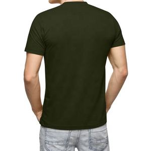Camiseta de Hombre Elegante, Cuello Redondo, Manga Corta, 100% Algodón, Transpirable, Ecológica, de Alta Calidad, Personalizada, Lisa, de Color Sólido - Product Image 5