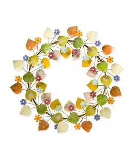 Cintre de guirlande en métal à feuilles multicolores de qualité supérieure pour décor de porte de maison et de villa guirlandes de mariage élégantes - Product Image 2