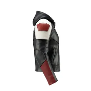 Wholesale <b>Men</b>’s Premium Panelled Leather <b>Biker</b> <b>Jacket</b> - Product Image 2