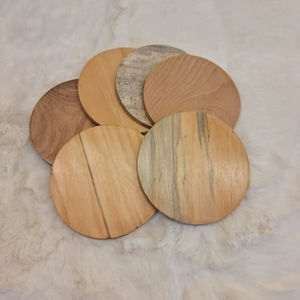 Wooden <b>coaster</b> set Round wooden <b>coasters</b> Natural wood <b>coasters</b> Wooden <b>drink</b> <b>coasters</b> Handmade wooden <b>coasters</b> - Product Image 6