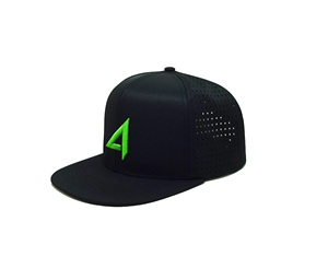 Sombrero de camionero de poliéster 100% con logotipo personalizado, gorra transpirable de alta calidad para exteriores con orificio cortado con láser y ala plana para un mejor rendimiento - Product Image 2