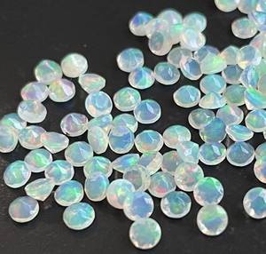 Ópalo etíope natural corte redondo 2mm facetado-ópalo suelto corte redondo piedra preciosa excelente calidad multifuego - Product Image 2