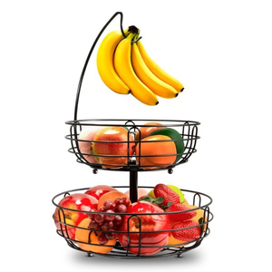 Prix de gros de la meilleure qualité Panier en fil métallique de forme ronde en métal de taille personnalisée plaqué cuivre pour le stockage des fruits et légumes - Product Image 4
