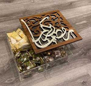 Boîte cadeau de rangement en acrylique de qualité supérieure avec logo personnalisé en nacre fait à la main pour les cadeaux de mariage, de fête et d'entreprise - Product Image 5