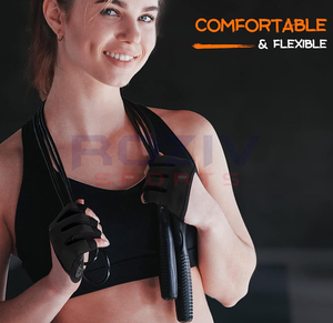 Gants de musculation unisexes en néoprène Roziv Sports, haute qualité, adhérence accrue, respirants, légers, fermeture à enfiler, pour utilisation en salle de sport - Product Image 2