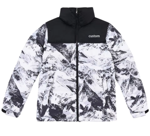 Blouson d'hiver pour homme à col montant, imperméable, léger, chaud, écologique, toutes couleurs, logo frontal, faible MOQ, style urbain - Product Image 1