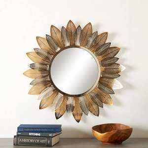 Modern Designer Premium Wall <b>Mirror</b> Home Living Room Hotel Hallway Decorative Use Premium Wall <b>Hanging</b> Metal <b>Mirror</b> - Product Image 4
