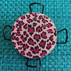 Handmade Beaded <b>Coasters</b> - Boho <b>Drink</b> <b>Coasters</b> with Polyester Backing (4x4 Inch) - Product Image 4
