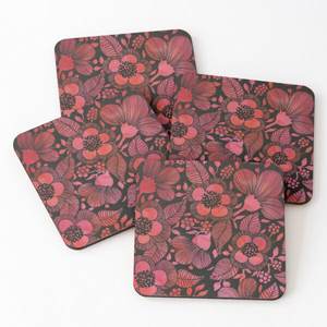 New Design Wood Over Printed Tea Serving <b>Coasters</b> 4 Pieces <b>Set</b> Hot Selling Home <b>and</b> Kitchen <b>Placemats</b> Kitchen Ware - Product Image 6