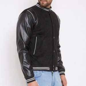 Diseño Popular superventas manga larga ropa de invierno elegante y elegante chaqueta Bomber universitaria lona 100% algodón Unisex - Product Image 2