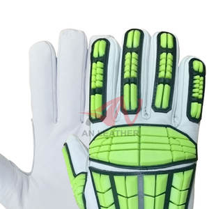 Gants anti-choc en cuir et TPR de conception avancée pour une manipulation sûre dans des conditions de travail difficiles, manipulation parfaite - Product Image 6