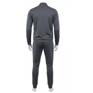 Veste à capuche en molleton technique pour homme avec logo personnalisé, coupe classique, cordon de serrage, ensemble sportswear deux pièces pour l'hiver - Product Image 2