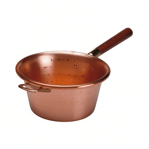 Caldero de Cobre de 30 cm con Asa de Madera, Olla para Sopa y Caldos, Modelo 30 1035 - Product Image 2