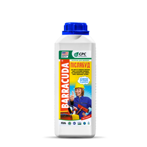 BARRACUDA Post-Construction 1 L Cement Remover Industrial Grade 100% Concentrate <b>Liquid</b> 1:1 Dilution Ratio Low Odor Plastic - Product Image 1