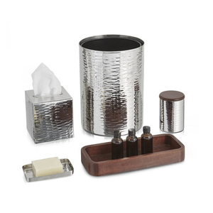 Juego de Baño de Metal de Siete Piezas Miami, Acabado Cobre Antiguo, Ecológico, Chaman India - Product Image 3