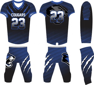 Nuevo Estilo de Uniforme de Fútbol Americano para Adultos, Manga Corta, Sublimación Personalizada, Talla Grande, Personalizable, Hecho en Pakistán, Disponible en Stock - Product Image 2