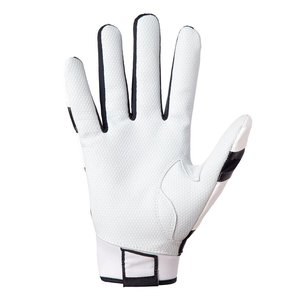 Right Handed PU Golf Batting Gloves Full Finger Non Slip Hook And Loop Closure Adult All Seasons White Baseball Batting Gloves - Product Image 3