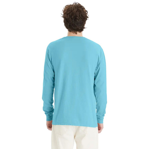 T-shirt à manches longues classique pour homme en gros, coton doux, col rond, haut décontracté pour homme avec vêtements en gros d'usine OEM - Product Image 3