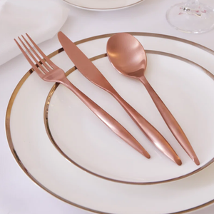 Nouveau vintage en acier inoxydable couverts ensemble vaisselle mariage événement couverts ensemble dîner couteau cuillère fourchette maison restaurant décor 2024 - Product Image 4