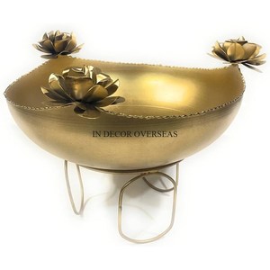 เครื่องประดับตกแต่งโต๊ะงานแต่งทำจากโลหะทรงกลมสีทองเกรดสูงดีไซน์เนอร์ศิลปะสร้างสรรค์ที่ทันสมัย - Product Image 3