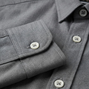 Camisas de hombre Premium Oxford camisa tela de algodón negocios ropa Formal OEM fábrica logotipo personalizado diseño ropa al por mayor proveedor - Product Image 6