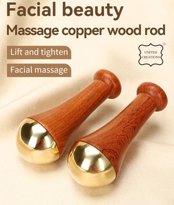 เครื่องมือนวดโลหะสีบรอนซ์สำหรับร่างกายสำหรับเท้าหลังเท้าผ่อนคลายความเครียดและต่อต้านริ้วรอย - Product Image 2