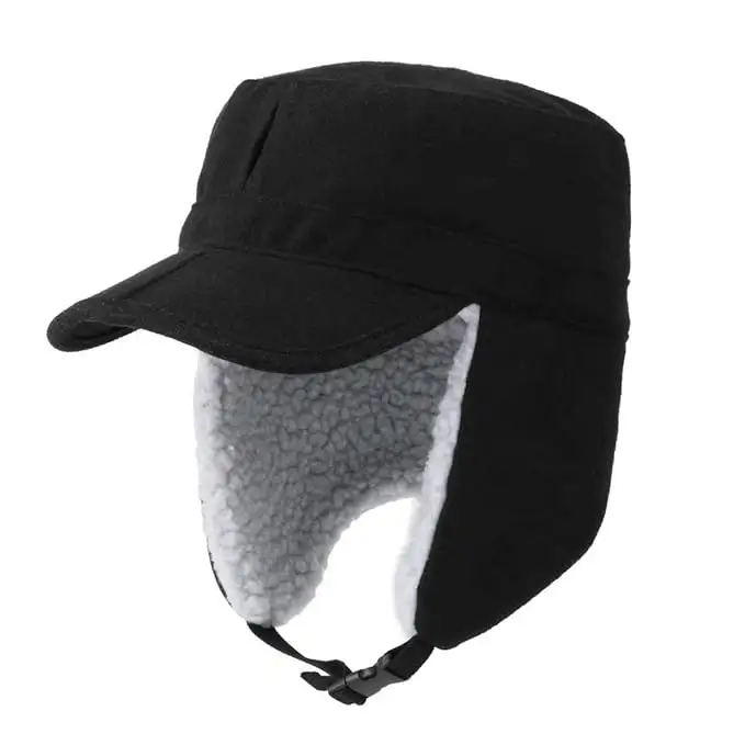 قبعة شتوية جديدة للرجال قبعة ثقيلة دافئة مقاومة للرياح للتزلج قبعة روسية للنساء قبعة بومبر