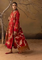 Salwar Kameez Musim Dingin Pakistan untuk Wanita 100% Sutra Berkualitas Tinggi, Bebas Kerut & Tahan Lama, Pakaian Etnik India Modern