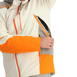 Chaqueta de esquí deportiva de invierno cálida personalizada para hombre, carcasa impermeable a prueba de viento con capucha para snowboard, actividades al aire libre, cremallera deportiva - Product Image 4