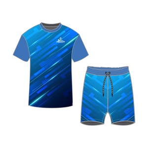 Ensemble short et t-shirt à sublimation OEM Vêtements de sport en polyester respirant Ensemble short d'été unisexe à sublimation - Product Image 4
