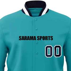 Meilleures vestes universitaires d'hiver sur mesure, broderie frontale, haute qualité, 100% laine/viscose, col montant - Product Image 4