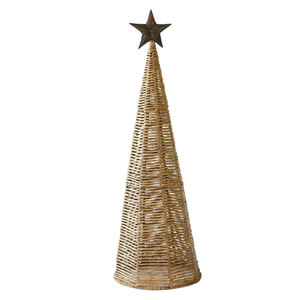 Décoration d'arbre de Noël en jonc de mer écologique naturel Personnaliser la taille Jacinthe d'eau Arbre de Noël pour la décoration de Noel Grossiste vietnamien - Product Image 1