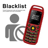 Teléfono Móvil Mini B25 2G GSM Doble SIM en Espera, con Lista Negra, Alarma, Tamaño de Bolsillo, Teléfono con Botones Pequeños