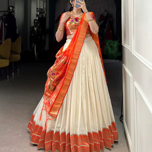 Belle Cangiri Choli Zari Tissage Travail Avec Paillettes et Fil Broderie Festonné Dentelle Bordure Lehenga Mariage Lehenga - Product Image 2