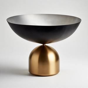 Soporte para cuenco EmperorTouch Heirloom Luxe, cuenco para servir de latón antiguo hecho a mano con intrincados grabados reales y acabado Vintage - Product Image 5