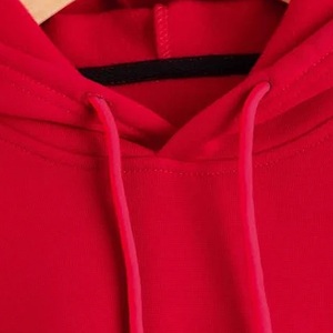 Trendy Distressed Cropped Hoodie For Women Featuring Lightweight <b>Cotton</b> Build <b>Raw</b> Cuffs And Modern Minimalist Street Look - Product Image 6