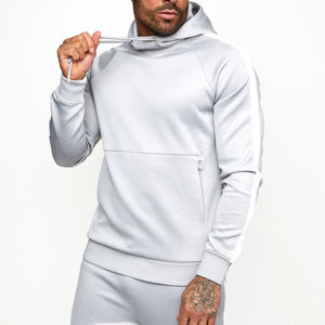 Combinaison de jogging décontractée avec logo personnalisé pour hommes, survêtement et sweat à capuche en polaire grande taille avec vêtements de sport imprimés - Product Image 6